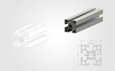 China 4080 T Slotted Aluminium Extrusion Profile 45 Series Customized for sale