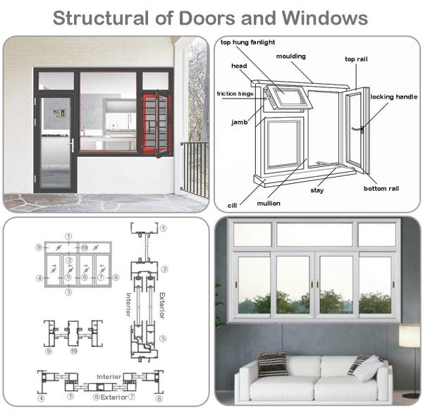 Quality Woodengrain Aluminium Sliding Window Profile Frame Extrusions OEM for sale