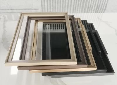China Pulverbeschichtung Aluminium Rand Profil Schmalen Rahmen Für Küchentür ODM zu verkaufen