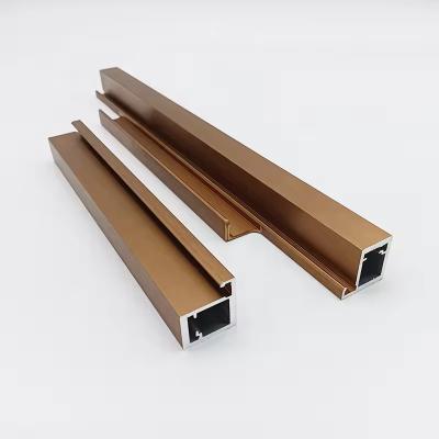 China 80x80 40x40 Aluminum Cabinet Frame Extrusions Wardrobe Profile Handle for sale