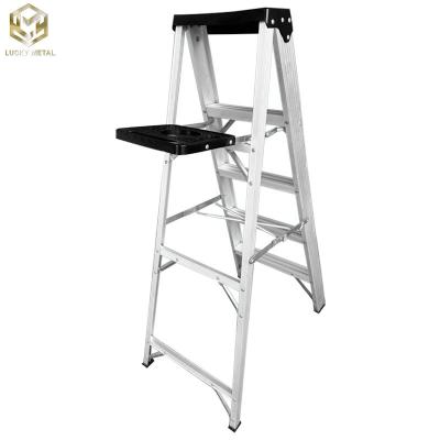 China Multi Purpose Aluminum Folding Step Ladder Foldable With Platform for sale