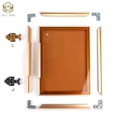 China Kitchen Wardrobe Door Frame Aluminium Profile Manufactured In Vietnam for sale