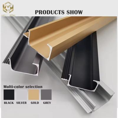 China Anodized Modern Kitchen Cabinet Door Frame Aluminium Profile For Glass Kitchen Doors for sale