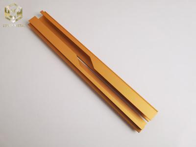 China Golden Color Cabinet Knob Edge Aluminum Profiles Sliding Door Hidden Handles Te koop