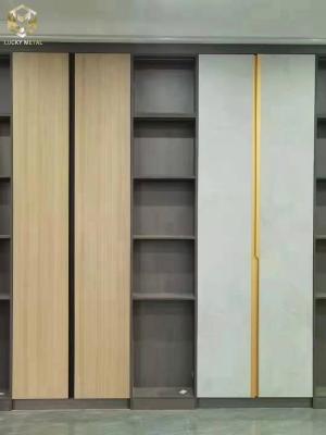 China Concealed  Aluminum Profile Wardrobe Long Handles for sale