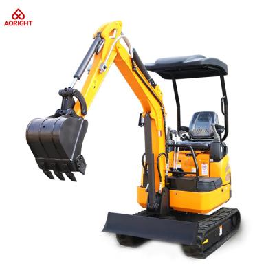 China AR18LD Mini Crawler Excavator 0.04 Cbm Bucket 1.8 Ton Household Small Mini Excavator for sale