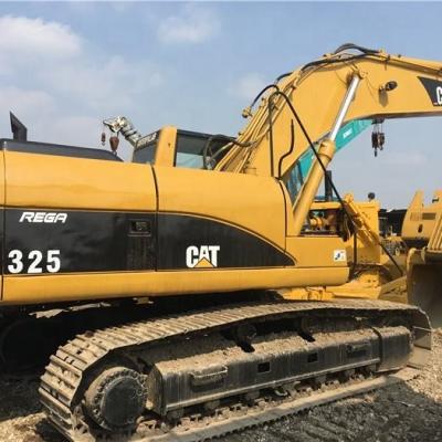 China Stock CAT 325 Earth Moving Excavator Second Hand Caterpillar Digger for sale