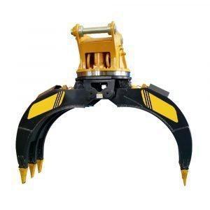 China Durable Excavator Spare Parts Industrial Hydraulic Rotary Grapple for sale