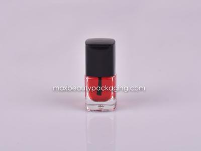 China 6ml square nail polish bottle nail polish cap nail polish brush nail polish packaging plastic cosmetic packaging for sale