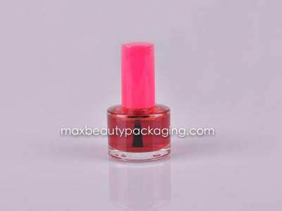 China UV coating nail polish 15ml round straight nail polish bottle nail polish packaging plastic cosmetic packaging for sale