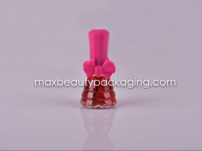 China butterfly shape nail polish cap 13ml nail polish bottle flat brush nail polish packaging cosmetic plastic cap uv coating for sale