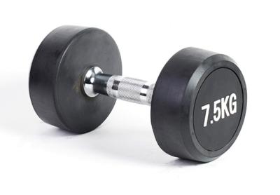 China Rubber Round dumbbells, round rubber dumbbells, body solid round rubber dumbbells for sale
