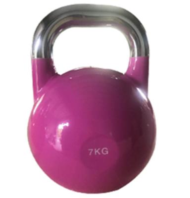 China Powder Coated Cast Iron Kettlebell Weight For Full body workout and strength training different colors for sale