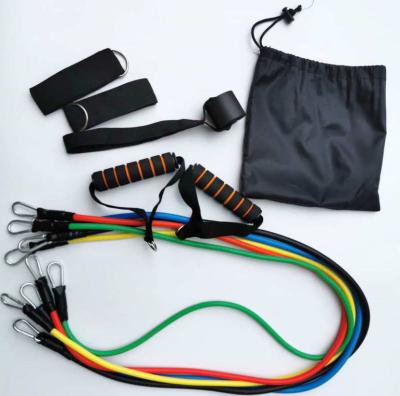 China Exercise Resistance Bands Set With Handles，Ankle Straps, Door Anchor Attachment, Carry Bag for sale