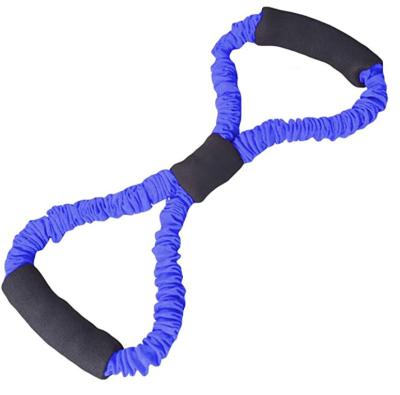 Chine Bandes de résistance de yoga de corde de traction 8 bandes élastiques de résistance de corde d'extenseur de coffre de Word pour la forme physique à vendre