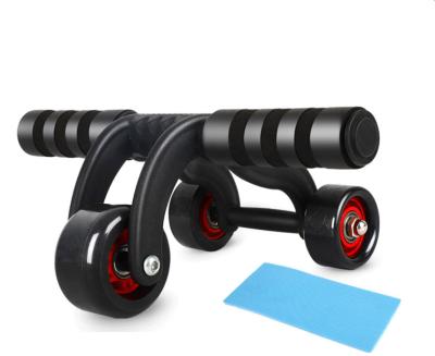 China Multi-Functional Ab Roller Wheel 3 Wheels Ab Roller Kit Home Gym Equipment Exercise Set for Abdominal Exercise for sale