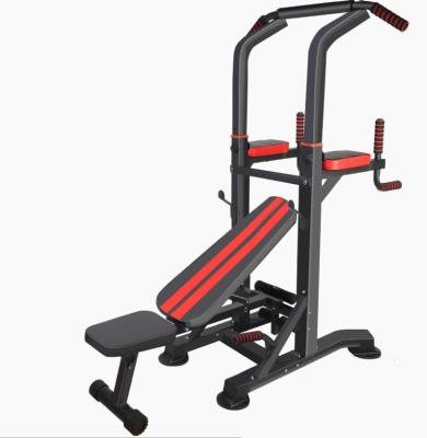 China Power Tower With Push-Up, Pull-Up, Utility Bench And Workout Dip Station For Home Gym Strength Training for sale