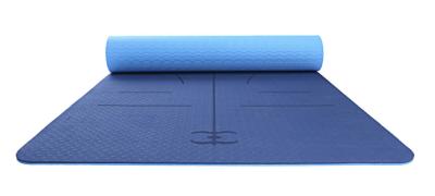 China alignment yoga mat, yoga mat with alignment, yoga mat with alignment lines for sale
