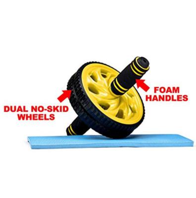 China dual ab roller dual-wheel abs roller dual wheel ab roller dual ab wheel exercises for sale