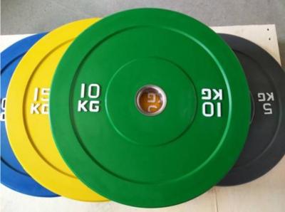 China rubber bumper olympic weight plates, rubber bumper plates weight set, bumper weight plate for sale