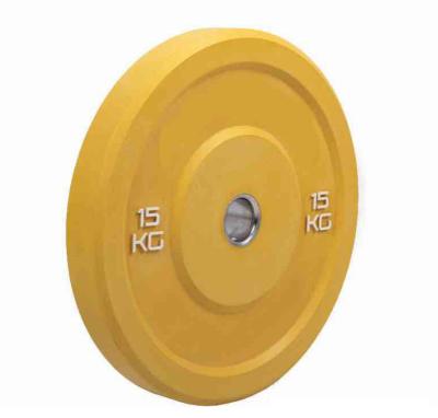 China full rubber weight plates, Color rubberized full rubber barbell disc, full rubber color weightlifting plates for sale