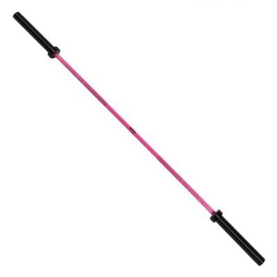 China 15kg colored women's pink barbell bar rated 1500lb for weightlifting, powerlifting, crossfit bars for sale