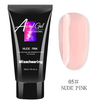 China 30ml 60g Nude Colors Nail Polygel Poly Gel Builder For nail school for sale