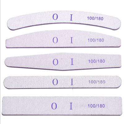 China 100/180 Rectangle Nail File Nail Art Tools And Equipment for sale