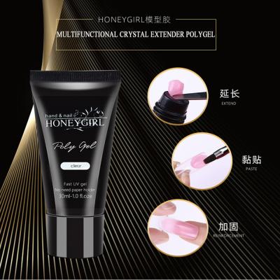 China 30g / 60g / 1kg UV Soak Off 9 Colors 30ml Poly Nail Gel for sale