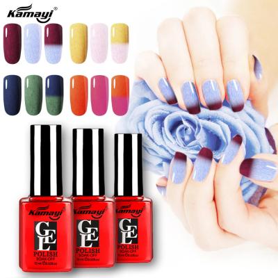 China UV LED Temperature Change Color 12ml UV Gel Nail Polish for nail salon for sale