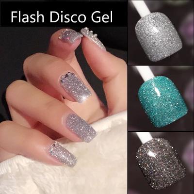 China Strong Reflective Effect Disco Gel Polish Glitter UV For Nail Art for sale