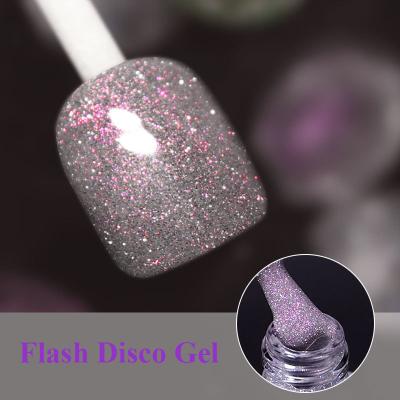 China UV Led Disco Gel Polish Glitter Diamond Nail Foil Gel for sale