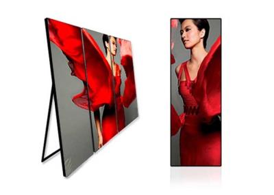 China Aluminum Frame Indoor LED Poster Display1080P Slim Standing Support ODM OEM for sale