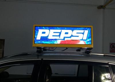 China Taxi / Car Roof Top Digital Advertising Screen Weatherproof 3mm Pixel Pitch for sale