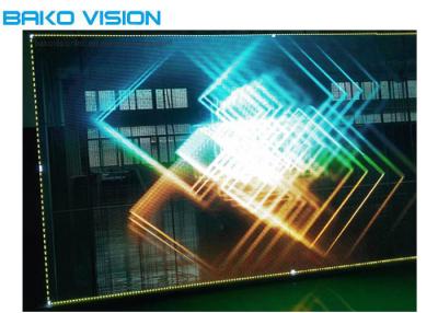 China P3.9-7.8 Full Color Indoor Transparent LED Screens 5500 Nits For Advertising for sale