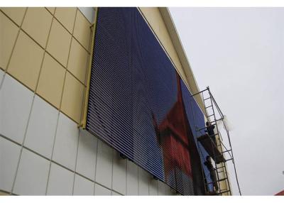 China Light weight easy installation see-through Led Curtain Display with Meanwell Power supply for sale