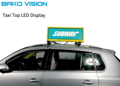 China Taxi Top Mobile Advertising LED Display Double Sided Digital Moving Billboard 5000 Nits for sale