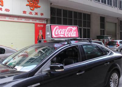 China IP65 Outdoor Mobile LED Screen Taxi Top Advertising Signs 5500 nits Brightness for sale