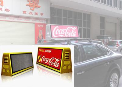 China Waterproof Outdoor Mobile LED Screen Moving Advertising Taxi Top Display P5 IP65 for sale