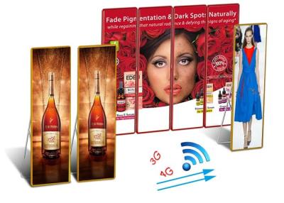 China Ultra Slim Indoor LED Poster 2880Hz Full Color High Brush For Mobile Advertising for sale