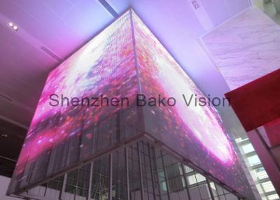 China 3D Glass LED Display Transparent Indoor Outdoor LED Video Wall Screen For Advertising / Stage Show for sale