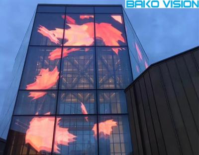 中国 屋内ガラス窓はビデオ・ディスプレイ スクリーンの透明物のカーテンLEDの壁を導きました 販売のため