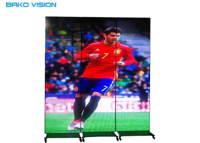 China Movable light weight P3 poster display for shopping center ads for sale