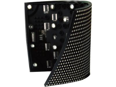 China Flexible Led Display Module Soft Rubber Creative Module Concave Installation for sale