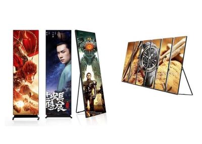 China SMD2121 P2.5 HD Portable LED Poster Display IP40 For Indoor Shopping Advertising for sale