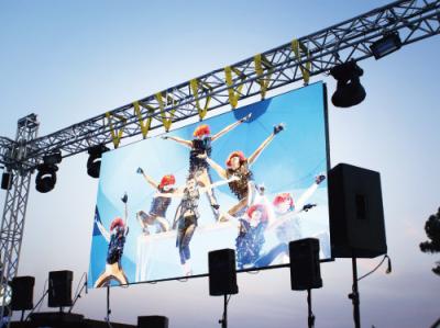 China Exhibición de aluminio de fundición a presión a troquel de publicidad del gabinete de la pantalla LED P3.91 de la etapa de la pared de alquiler al aire libre del vídeo medios en venta