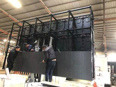 China Exhibición llevada montada camión doble P5 de los lados 6000nits en venta