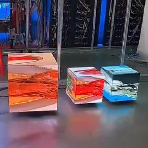 China Commercial Advertising LED Dynamic Display Cube SMD LED Chip No Cabinet for sale