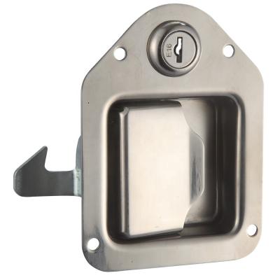 China RV Trailer Truck Paddle Slam Latch Key Flush Stainless Steel Handle Lock for sale
