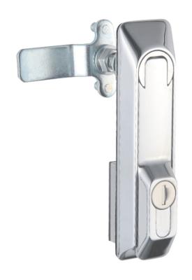 China Adjustable Rotary Handle Key Lock Electrical Swing Panel Silver Color for sale